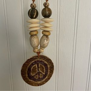 Twine and Twig nomad necklace with peace sign
